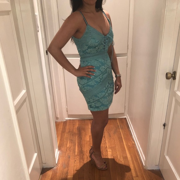 Dress Forum Dresses & Skirts - Light Blue Short Dresss